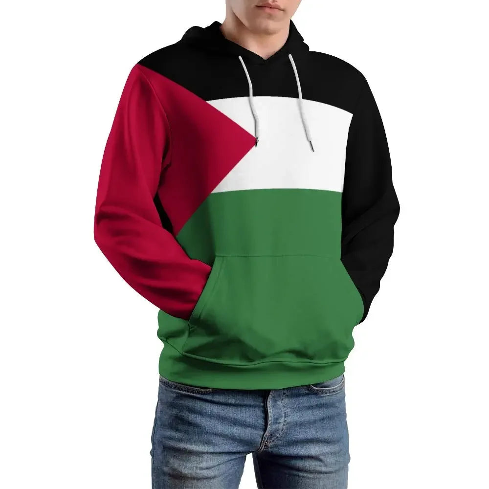 Palestine Flag 3D Men's Hoodie for Men Polyester Tops 2024 New Women Harajuku Sweatshirt Unisex Casual Pullover Hoodies