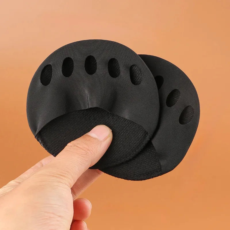 Women Five Toes Forefoot Pads High Heels Half Honeycomb Breathable Insoles Summer Thin Ice Silk Invisible Feet Care Socks Insert