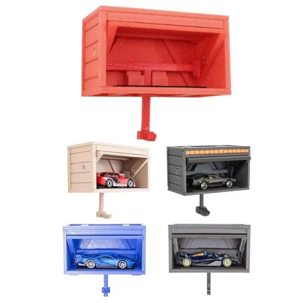 Open Garage Door Design Modern Key Holder Wall Mount Decorative Car Garage Key Holder Space-Saving Easy Installation