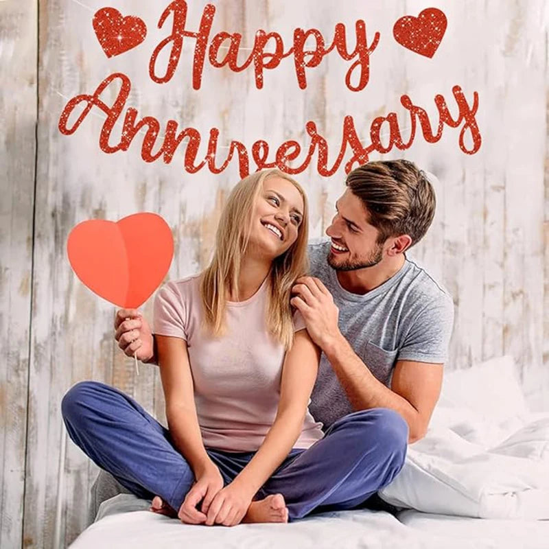 Happy Anniversary Banners Anniversary Party Decorations We Still Do Happy Wedding Day Party Decoration