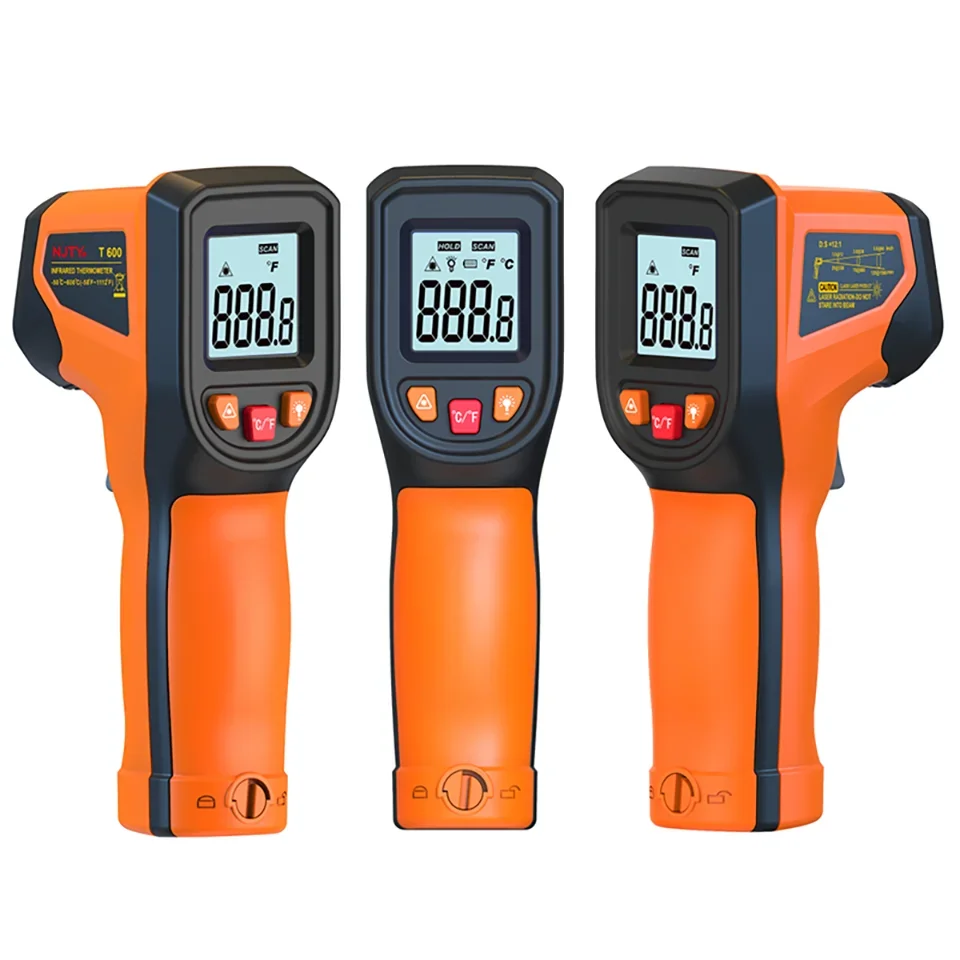 -50~600°C Digital Infrared Thermometer Laser Temperature Meter Non-contact Pyrometer Imager Hygrometer IR Sensor Termometro