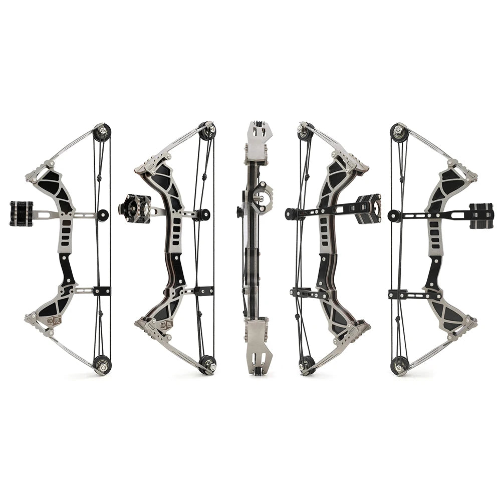 Archery Compound Bow 10lbs/12lbs/16lbs/15-32lbs High-Elastic Steel Limbs Suitable Beginners Target Shooting Outdoor Practice