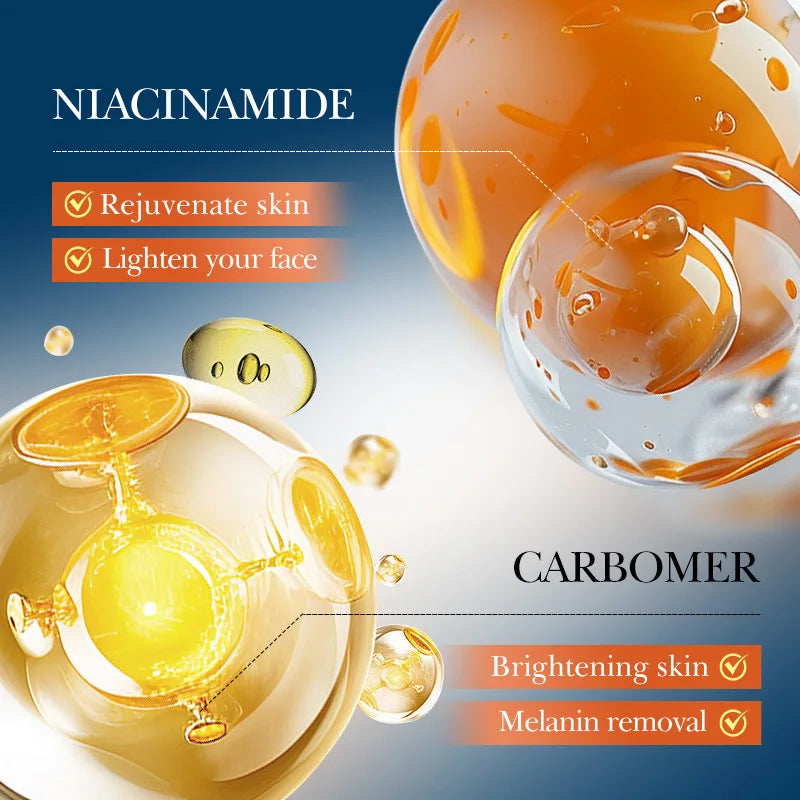 Vitamin C Moisturizing Travel Skincare Set - Cleanser, Toner, Serum, and Face Cream, portable skincare products.