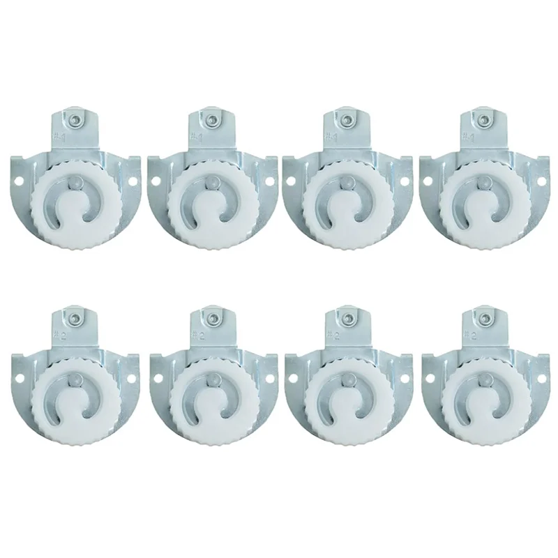 A69e8pc Sliding Closet Door Wheels Hardware,Wardrobe Cabinet Rollers Replacement Parts For 3/4 Inch To 1-1/4 Inch Thick Door