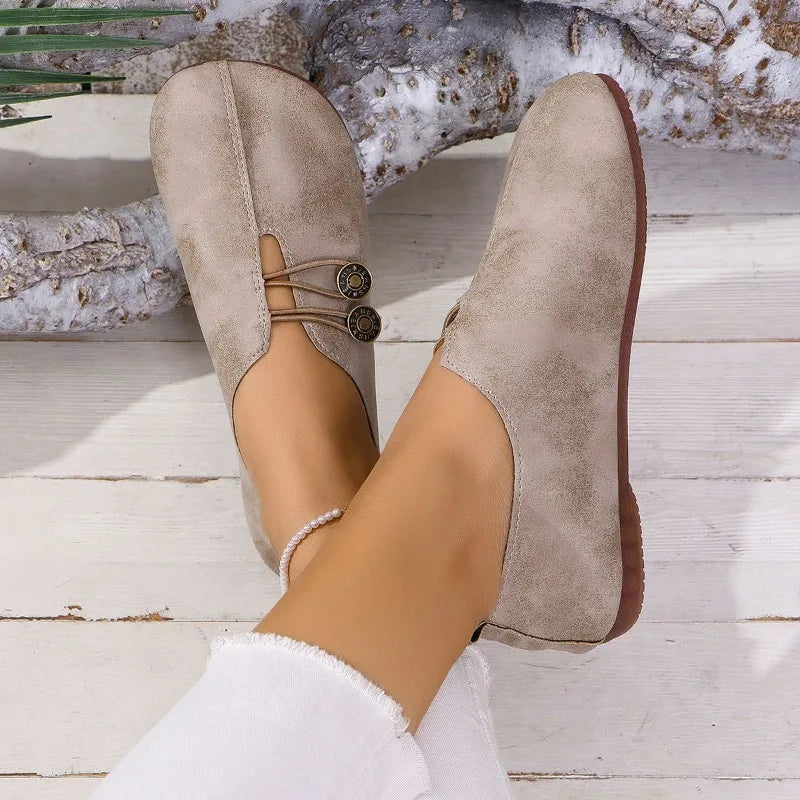 Women's Flat Shoes Soft and Comfortable Walking Light Non-slip Loafers Fashion Women's Leather Shoes Spring and Autumn 2024 New