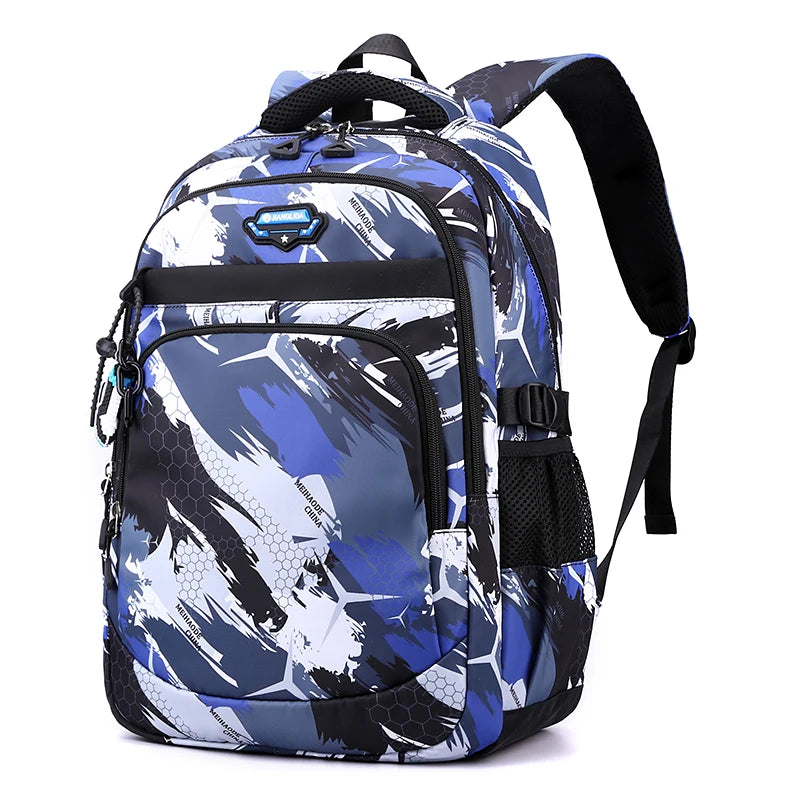 Children School Backpack for Boys Schoolbag for Kids Teenage Elementary Middle Waterproof Lightweight Bookbag Daypack 3-9 Garde