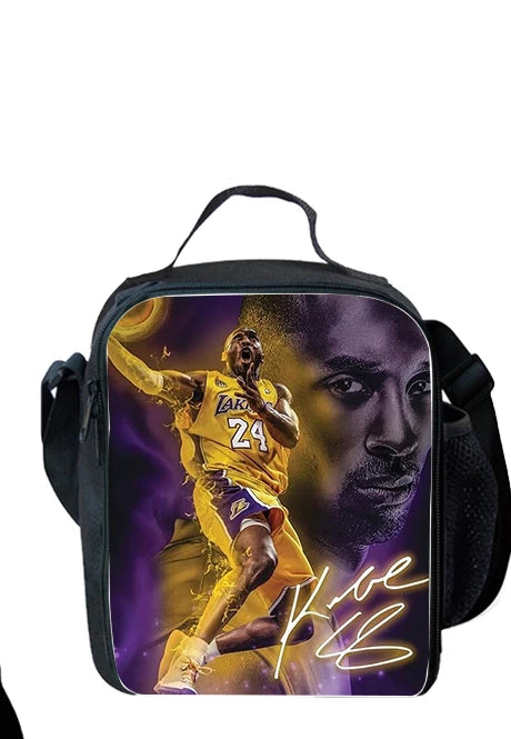 Basketball K-Kobe B-Bryant Child School Backpack 1/3PCS  with Lunch Bags ,Pencil Bags  School Bags for Boys Girls Best Gift
