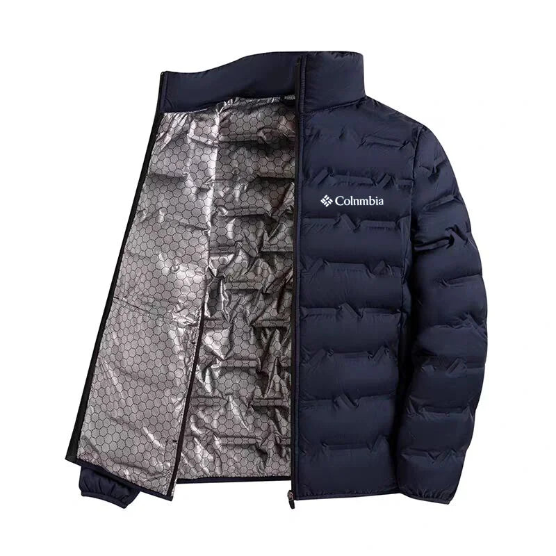 Men's Lightweight Padded Jacket Graphene White Duck down Thickened Warm Cold Resistant Casual Outerwear Outdoor Sports Coat