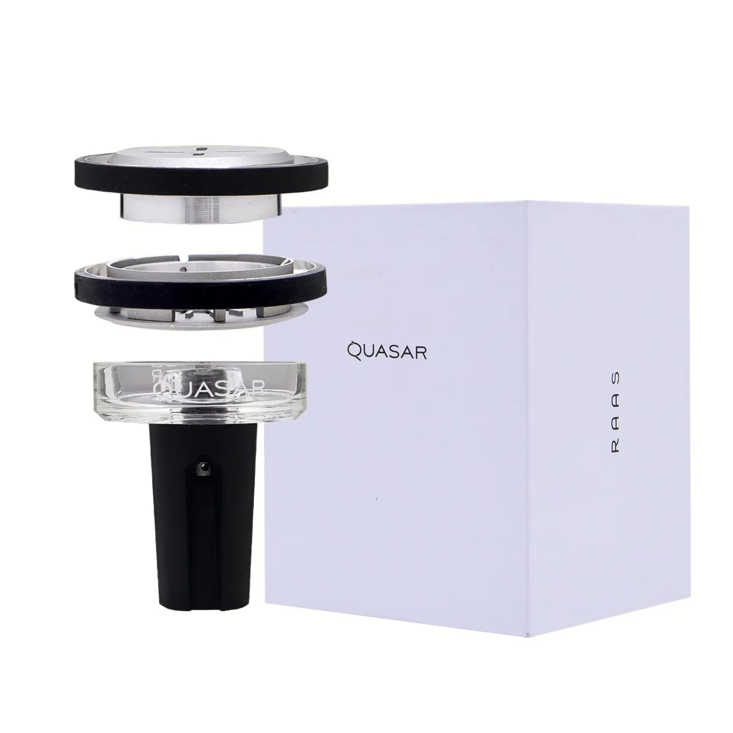 Hookah Bowl Set - French QUASAR Thermic head Charcoal Glass Bowl, Smoke Pot & Shisha Chicha Accessories in Gift Box