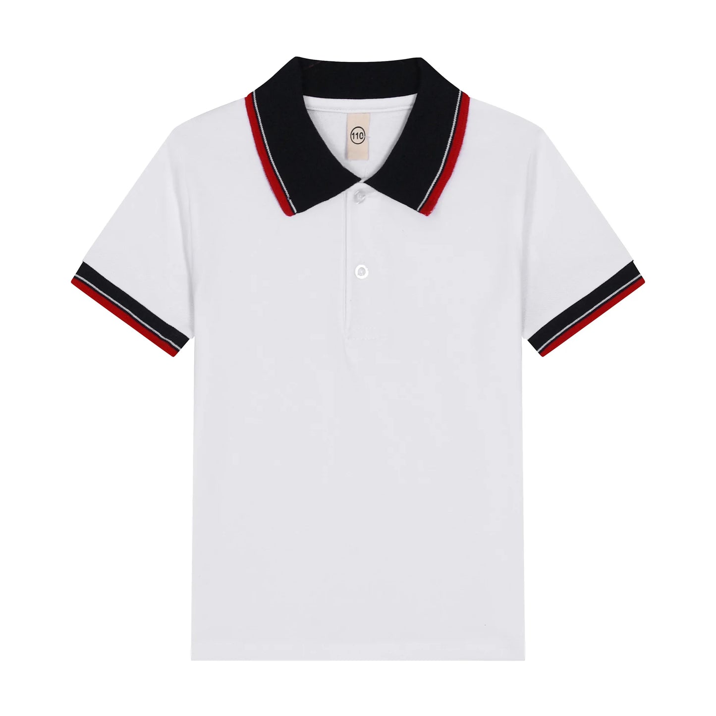 Kids T Shirt Baby Boy Toddler Polo Shirts for Children's Clothing Boys Clothes Cute Korean Polos Striped White Blue Summer Tops