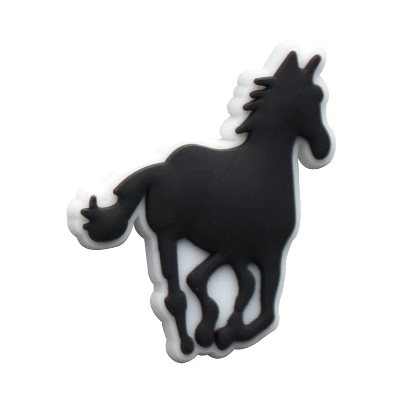 Horse Racing Shoe Charms for Crocs Accessories Clogs Pins Women Badges Girls Jeans Kids Decorations Buckle Shoes Accessories