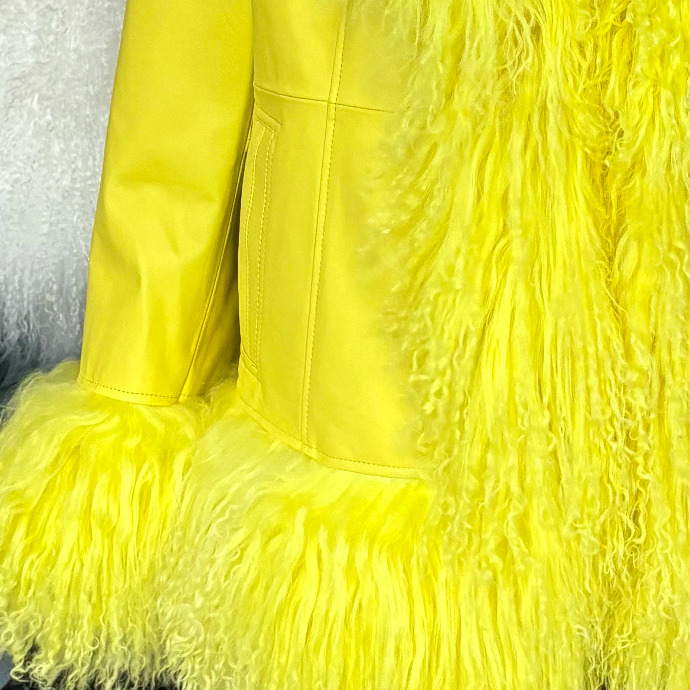 YOLOAgain Mongolia Sheep Fur Jacket Women Real Leather Coat Suede Jacket