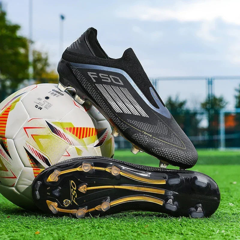 Men Football Boots Training Soccer Shoes Drop Shipping Match Sport Cleats Indoor Sneakers FG Ultralight Long Spikes Breathable