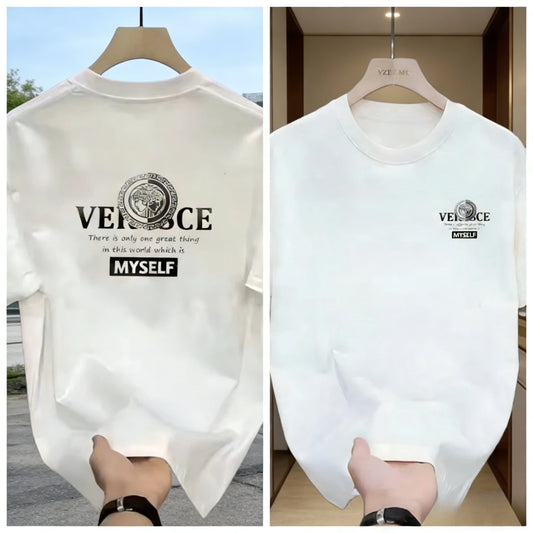 2026 Fashion Brand Printed Shirt - Summer High-End Luxury Men's and Women's Cotton Short-Sleeved T-Shirts - Fashion Shirts