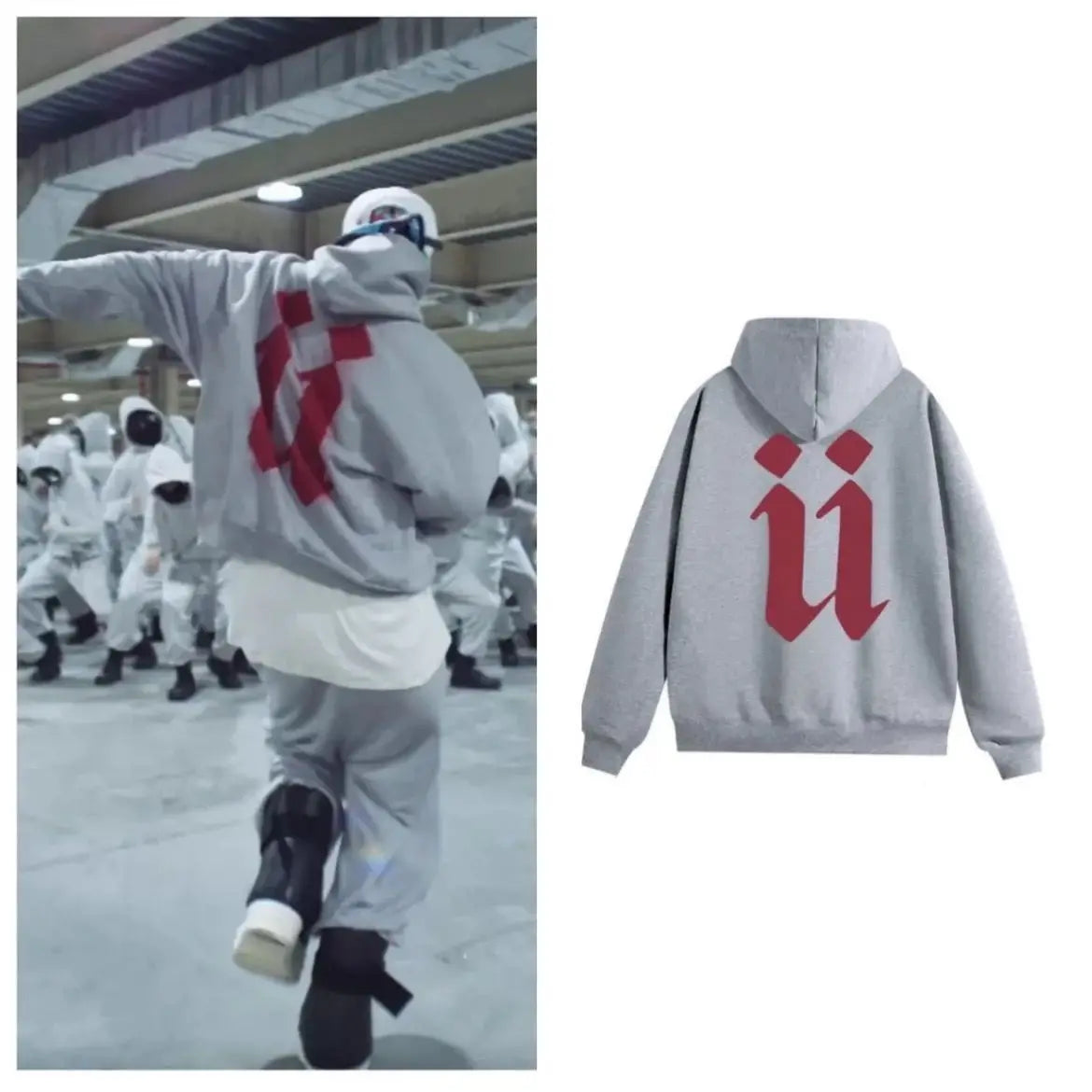 G Dragon POWER MV Same Hoodies Letter U Print Fashion Loose Hoodie Men Women Autumn Streetwear Hip Hop Sweatshirt Bigbang GD Top