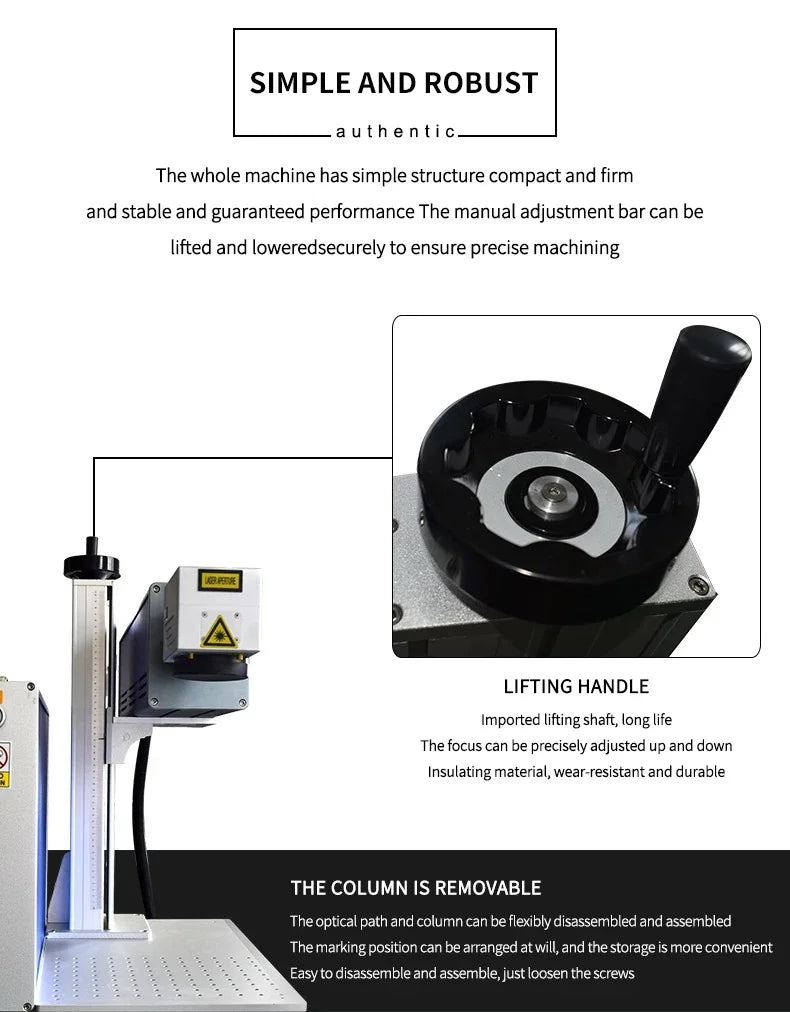 China Manufacturer Separate Type Co2 Lasermarking Machine 30w 50w Desktop Split Co2 Laser Marking Machine Price