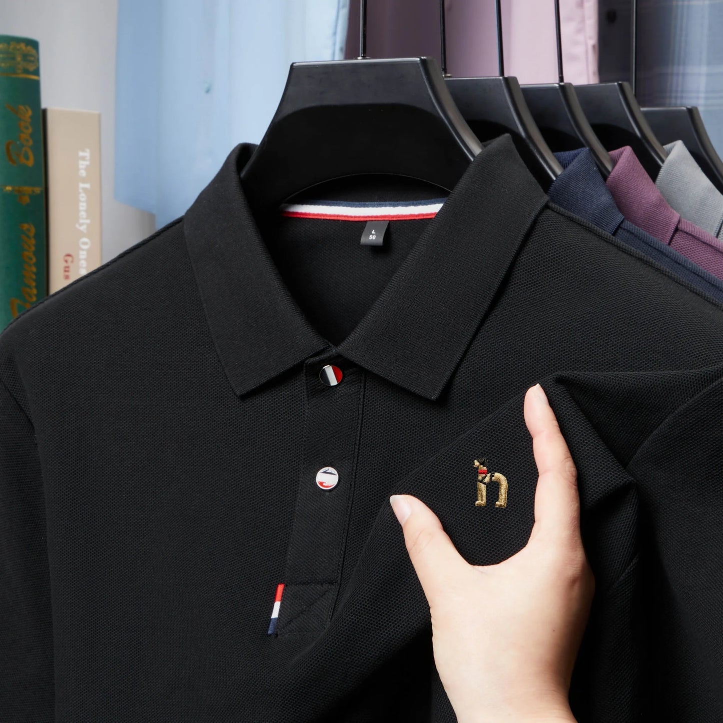 100% pure cotton Men's Polo T-shirt New Style Summer Cozy Skin-friendly Luxury high-end Commuting Short Sleeve Custom embroidery