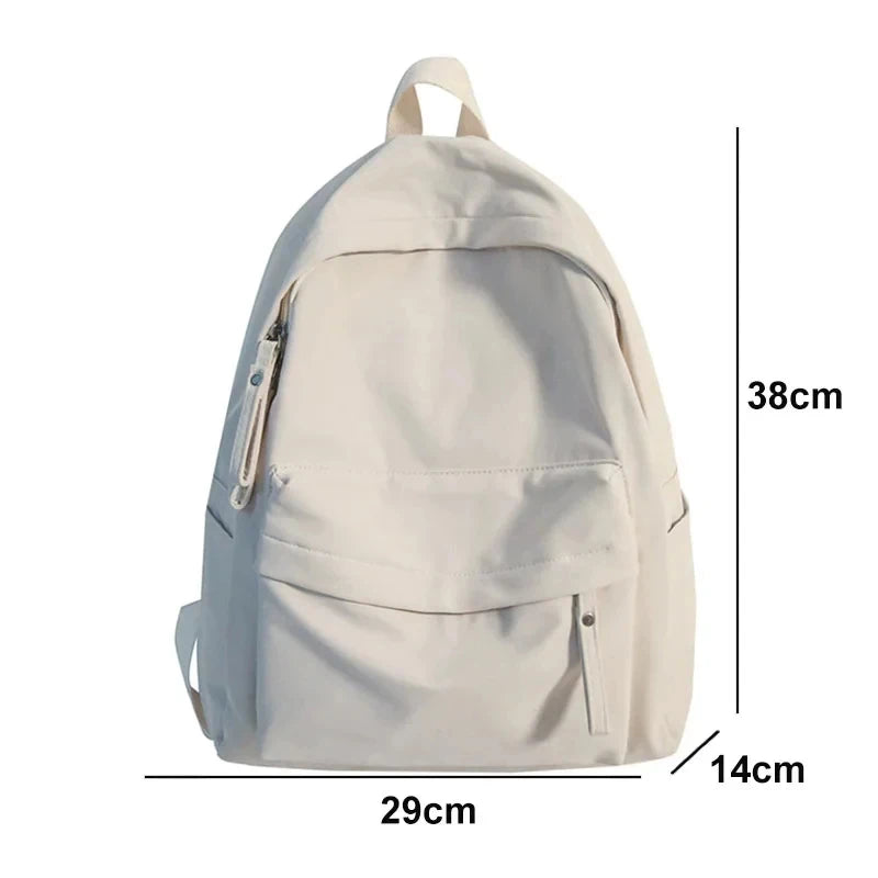 Fashion Canvas Backpack for Women Anti-theft School Shoulder Bag for Teenage Girls New Style Female School Backpack