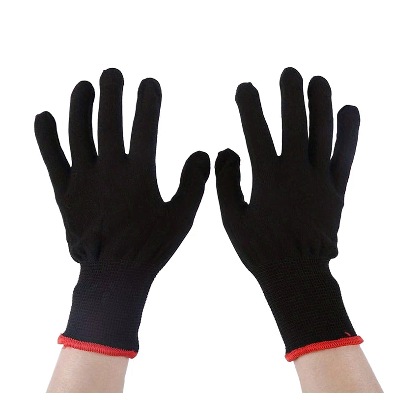 6Pairs Breathable Nylon Garden Work Gloves Without PU Coating And Silicone Not Waterproof Durable For Excavation And Planting