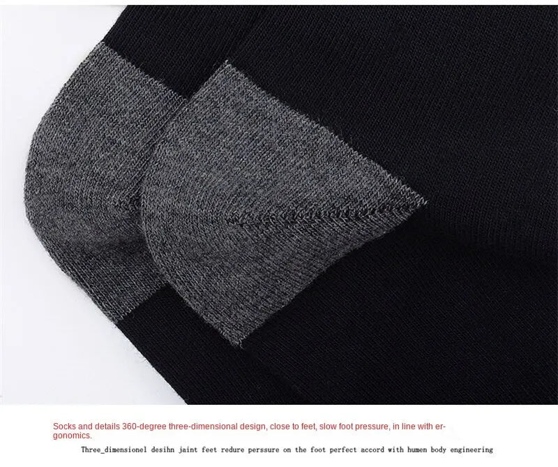 5Pairs/Lot Men's Socks Mid-tube Socks Absorb Sweat Running Professional Sports Socks Breathable Outdoor Basketball Riding Socks