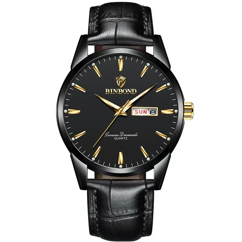 Man Watch Top Luxury Brand Couple Watch For Women Men Waterproof Clock Male Calendar Quartz Wrist Watches Leather Strap Ladies