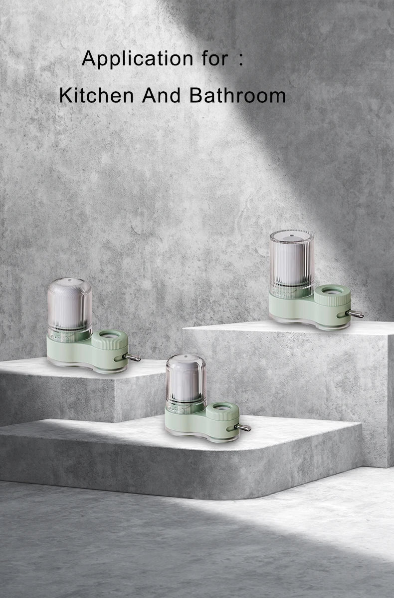 Healthy Faucet Water Filter System - Tap Water Purifier Filter Water Purifying Device For Home Kitchen ,Faucet Mount Filter
