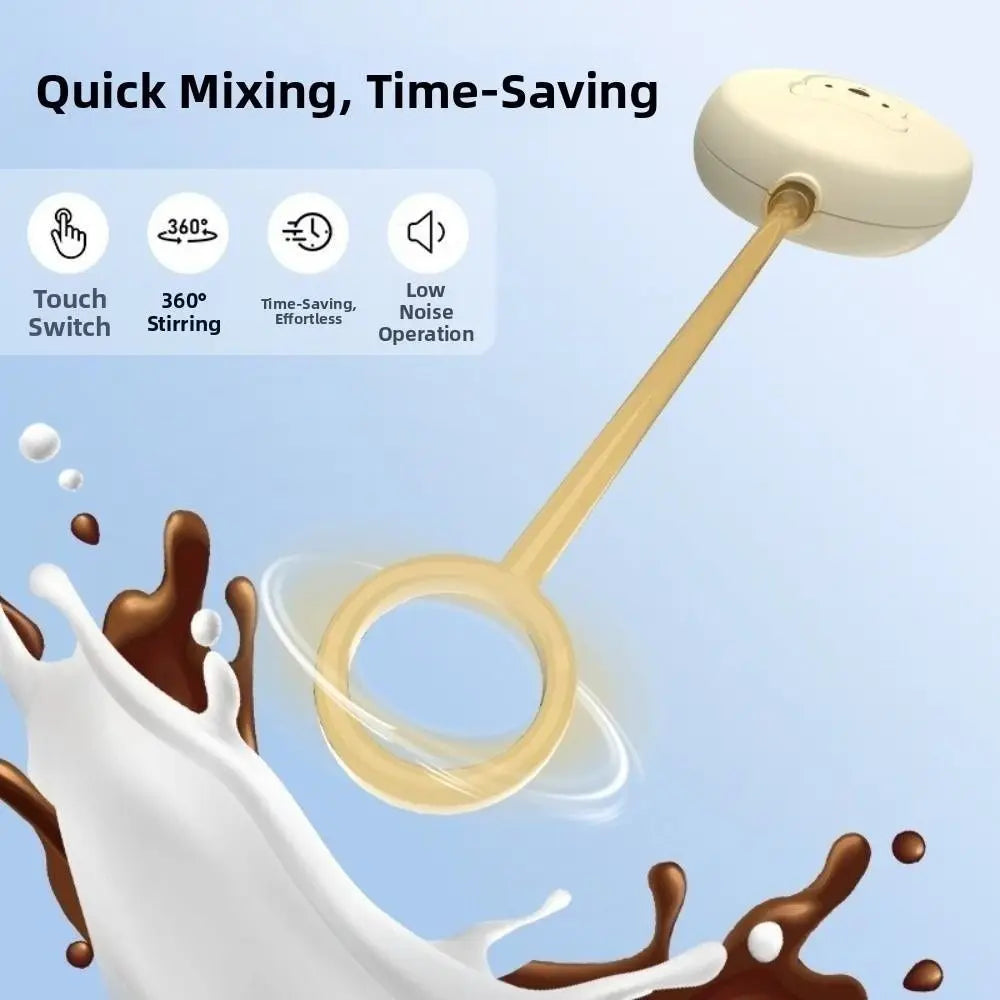 Wireless Electric Milk Frothers Battery Model Electric Coffee Whisk Mixer Portable Automatic Electric Handheld Blender