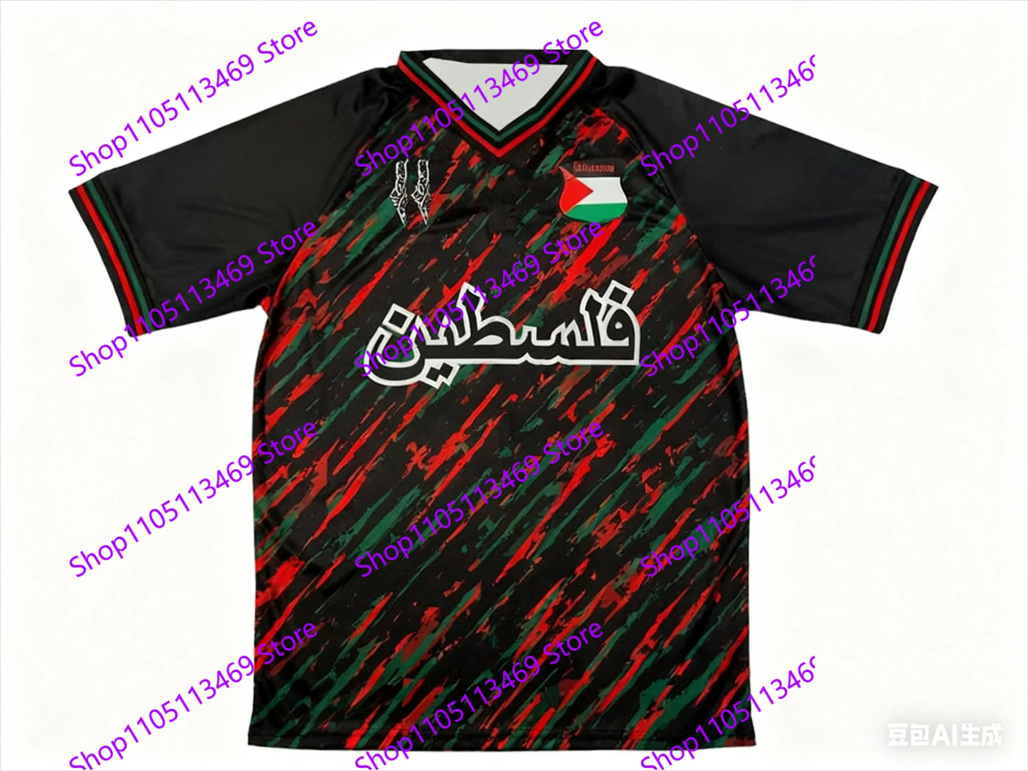 Palestine Football Jersey T Shirts Summer Sports Short Sleeve Flag 3d Print Tee Summer Men'S Kid'S Outdoor Fitness Training Top