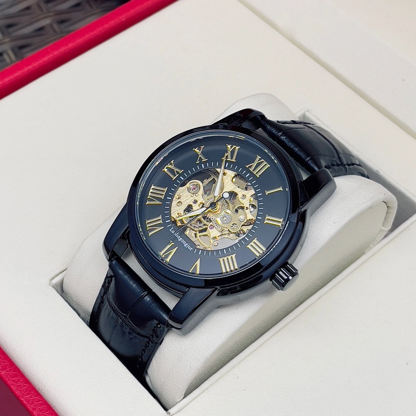 [Automatic Mechanical Men's Watch] Fashionable, High-Looking, and Affordable Luxury Men's Automatic Mechanical Watch, Suitable for Business and Casual Wear, Stylish and Handsome Men's Watch Hot-Selling Watches Are the Preferr