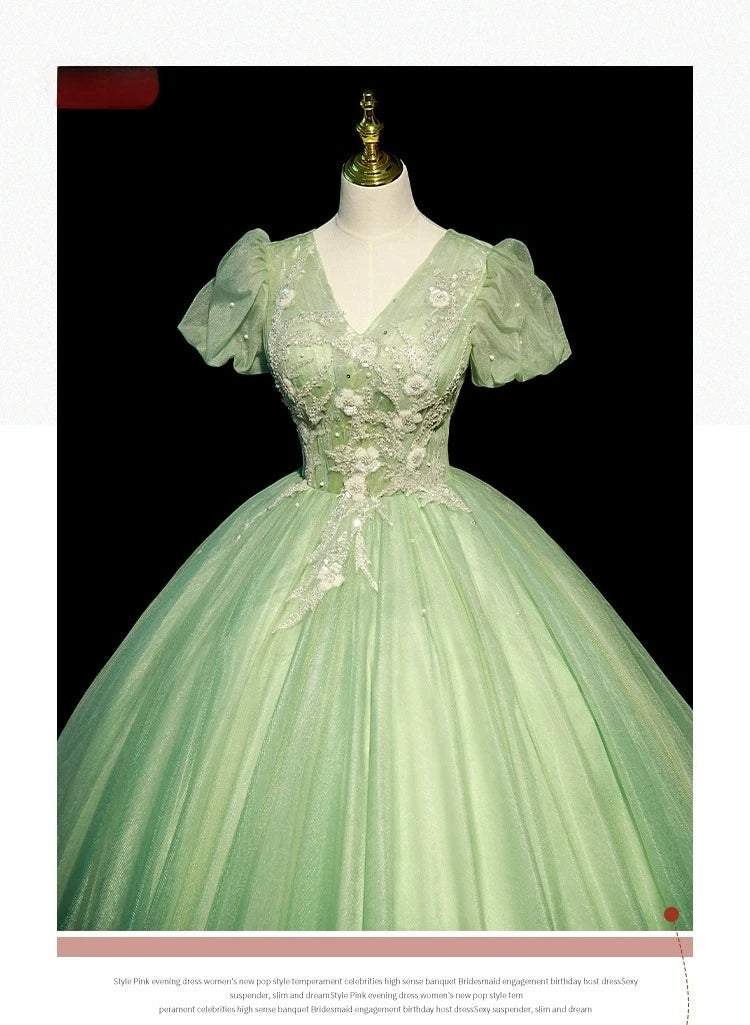European and American Evening Dress, Voice, Vocal, Piano Art Exam, Solo Performance, Puffy Dress, Host Dress, Adult Ceremony