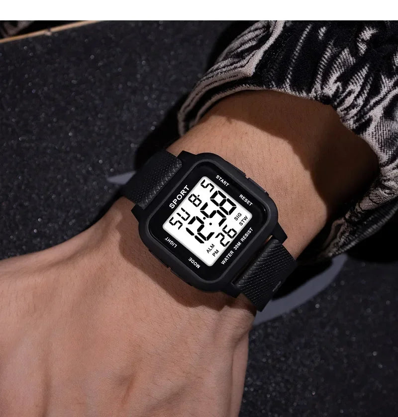 Sports Watches for Men Electronic Watch Digital Retro Style Clock Men Male Reloj Hombre Students Sports Watch Relogio Masculino