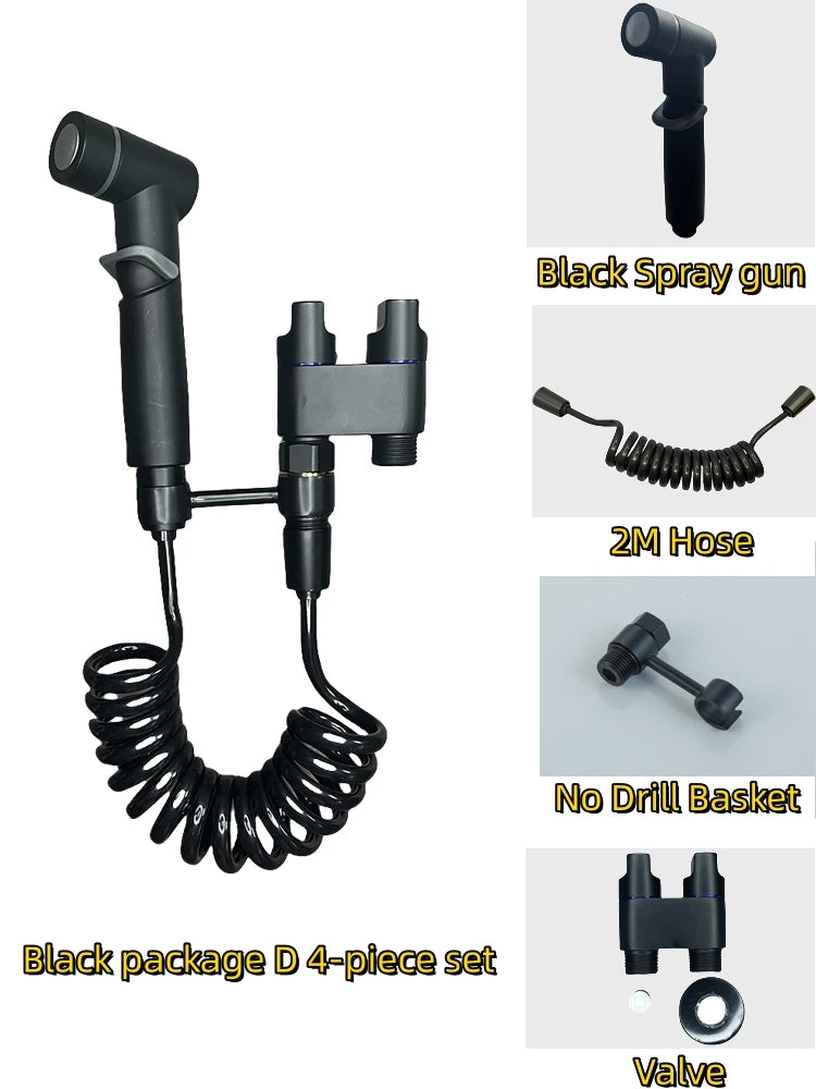 Bidet Spray Set Water Jet High Pressure Handheld Bidet Sprayer Toilet Cleaning Hygienic Shower for Bathroom Accessories