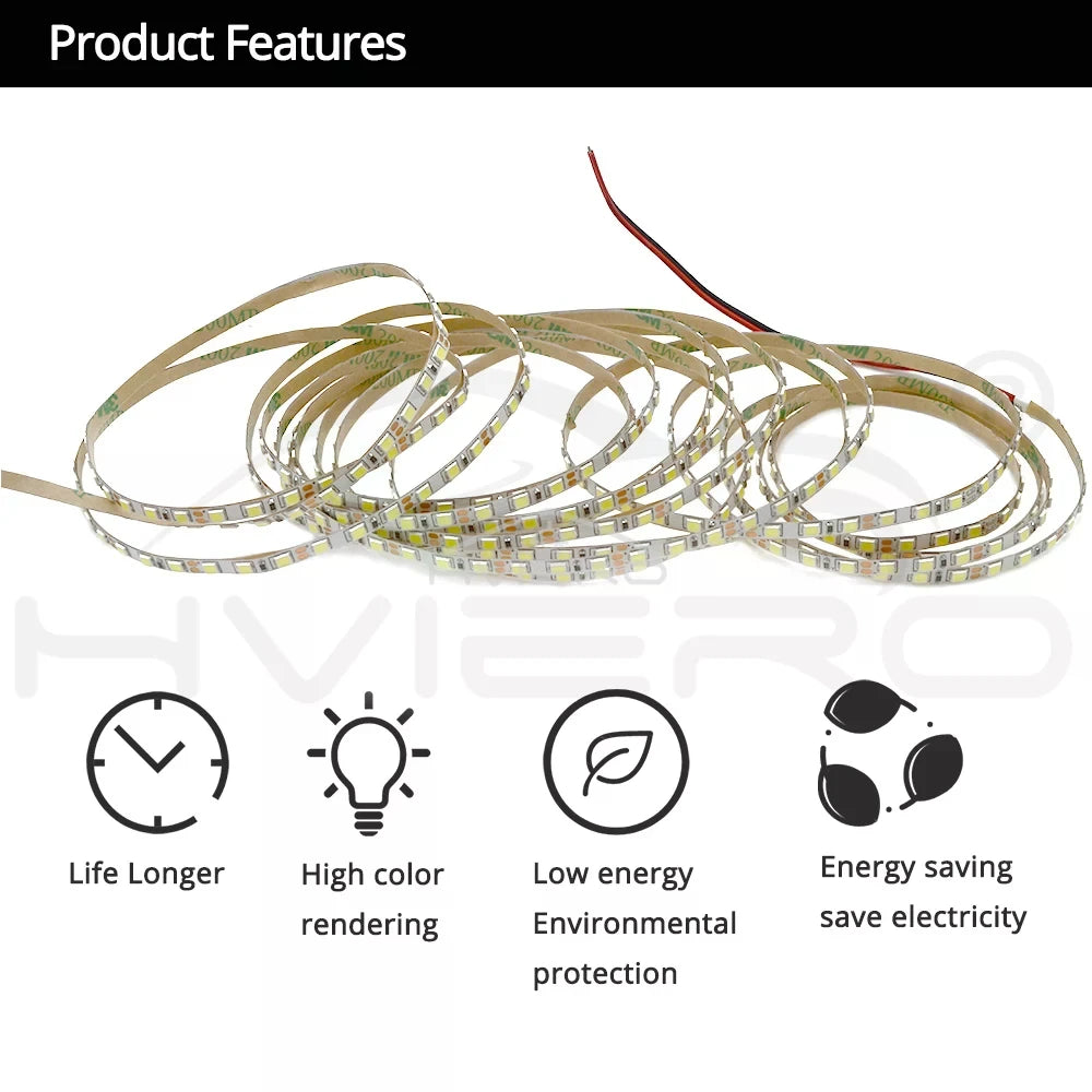 5M 600LEDs LED Strip 2835 DC12V 120LEDs/M Flexible Light Belt Led Ribbon Tape Home Decoration White Blue Red Green Lamp Strips
