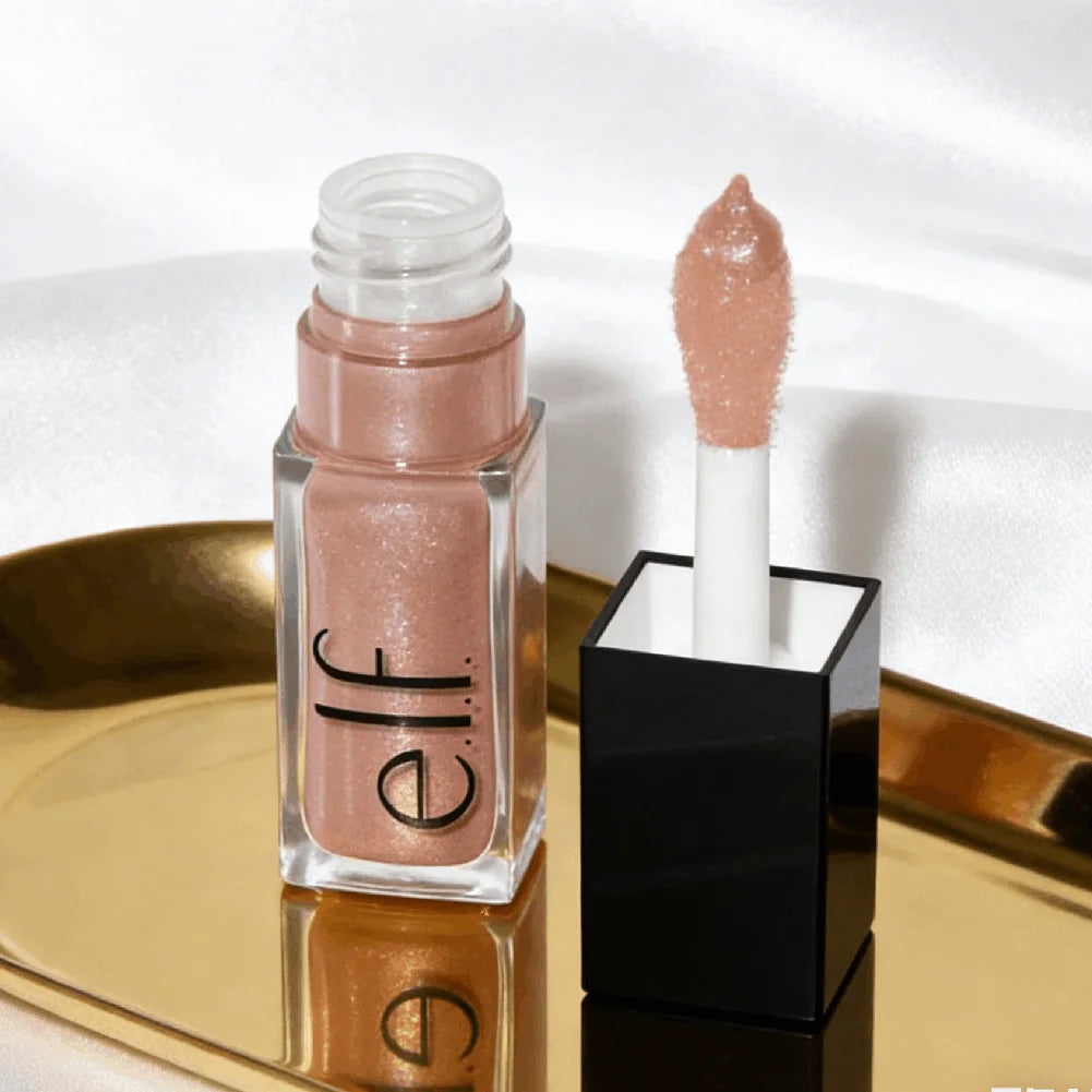 Elf Divine Wine Shiny Lip Glaze Crystal Glossy Finish Long-Lasting Lip Color Cosmetic Beauty Product