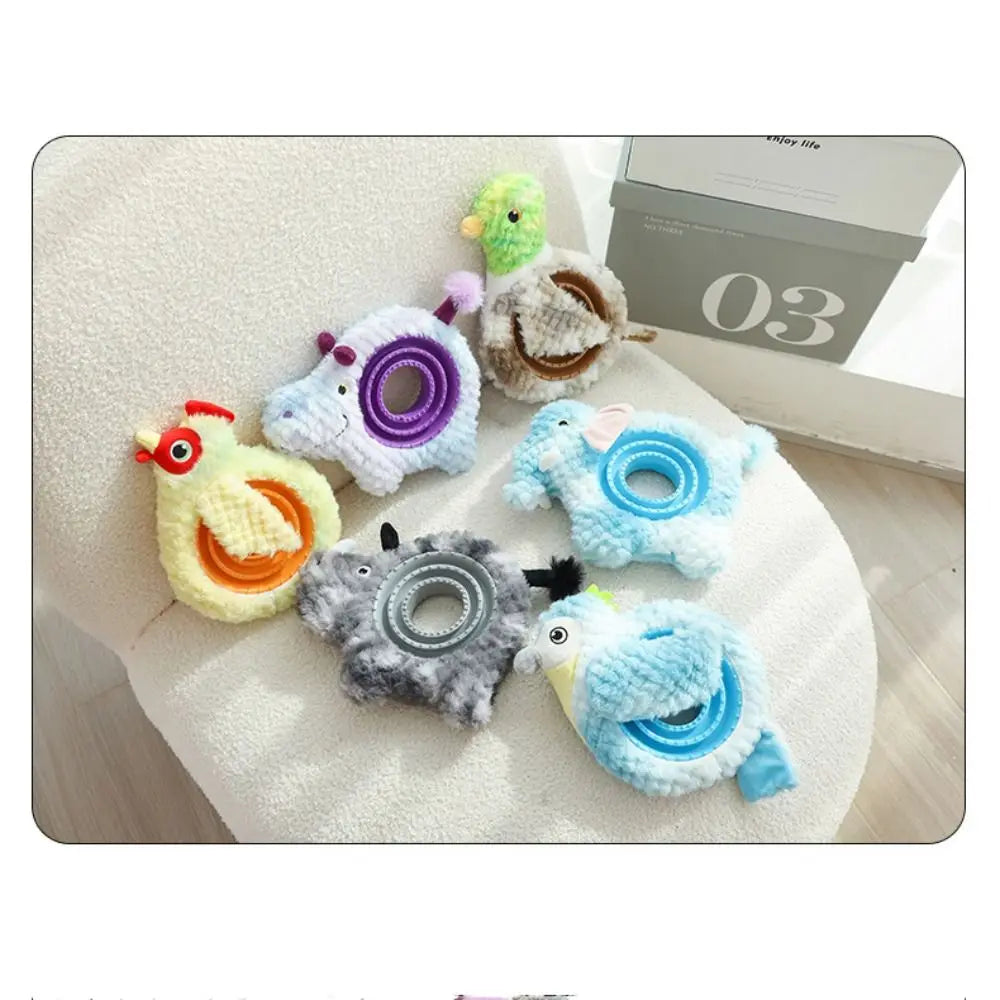 Pet Supplies Bite Resistant Dog Leaking Food Toy Animal Shape Wear-resistant Pet Training Toys Plush TPR Pet Sounds Toys Outdoor