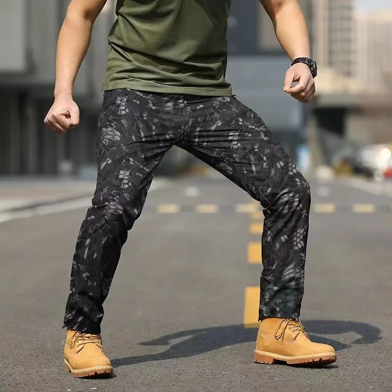 New Men's Spring and Autumn Comfortable Breathable Durable Waterproof Outdoor Sports and Leisure Classic Work Pants