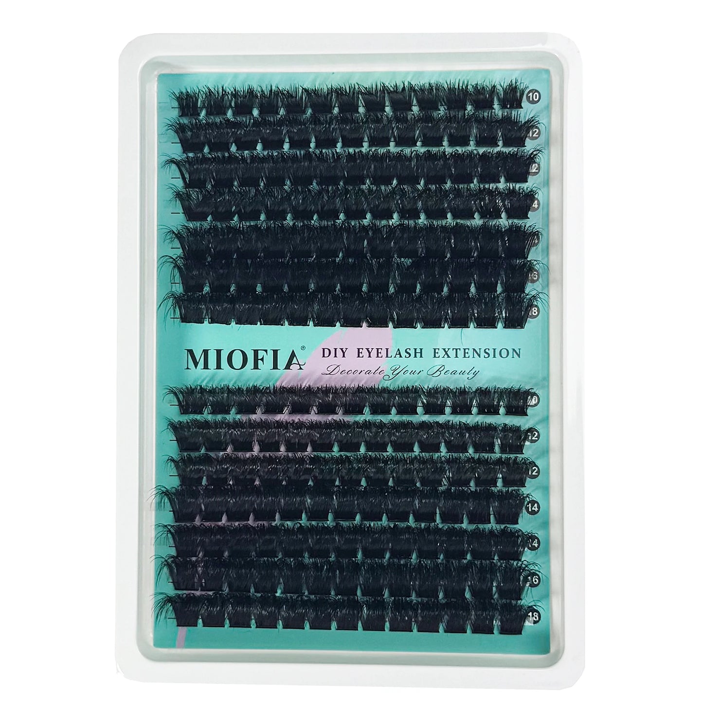 150D/100D/80D/50D Mink Eyelashes 1 Box/14 Rows Natural DIY Eyelash extension 3D Russia Individual Eyelash Cluster Lashes Cilia