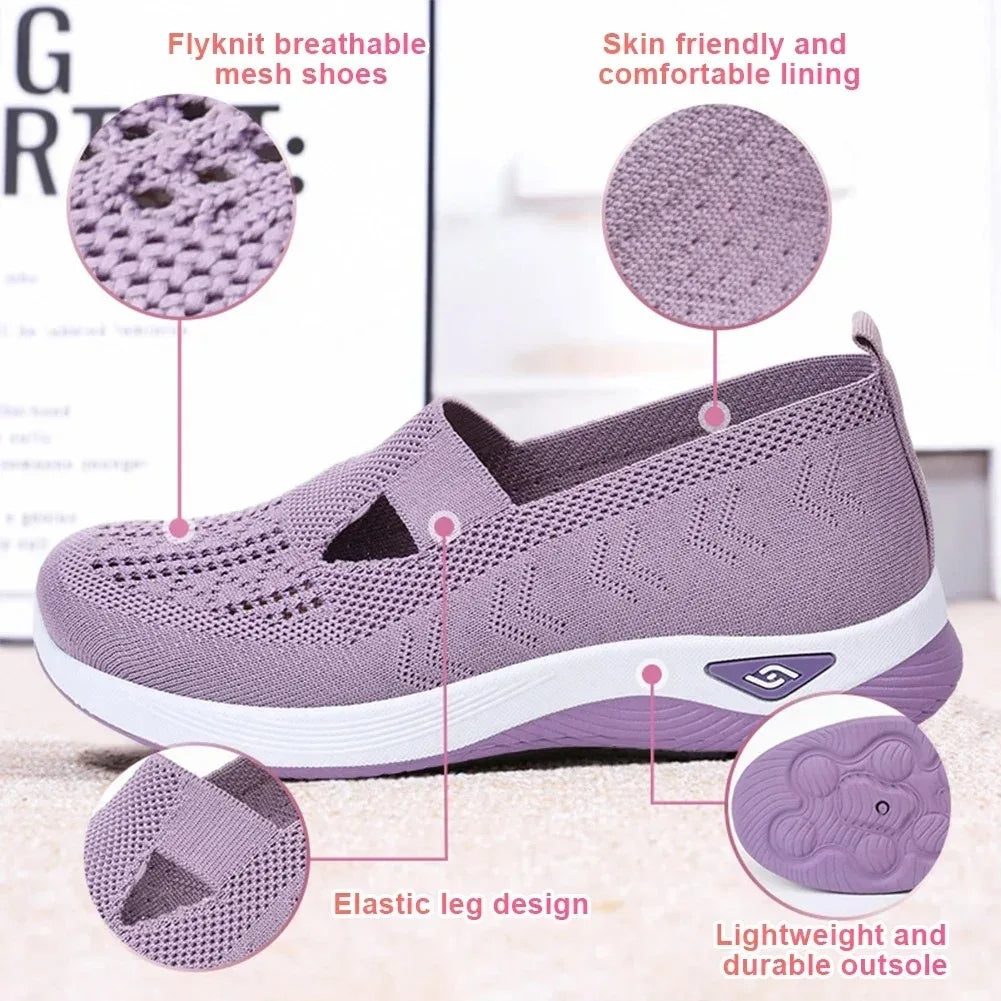 ~New Summer Barefoot Walking Shoes for Women Mesh Breathable Comfortable Orthopedic Shoes Non Slip Sneakers with Arch Support