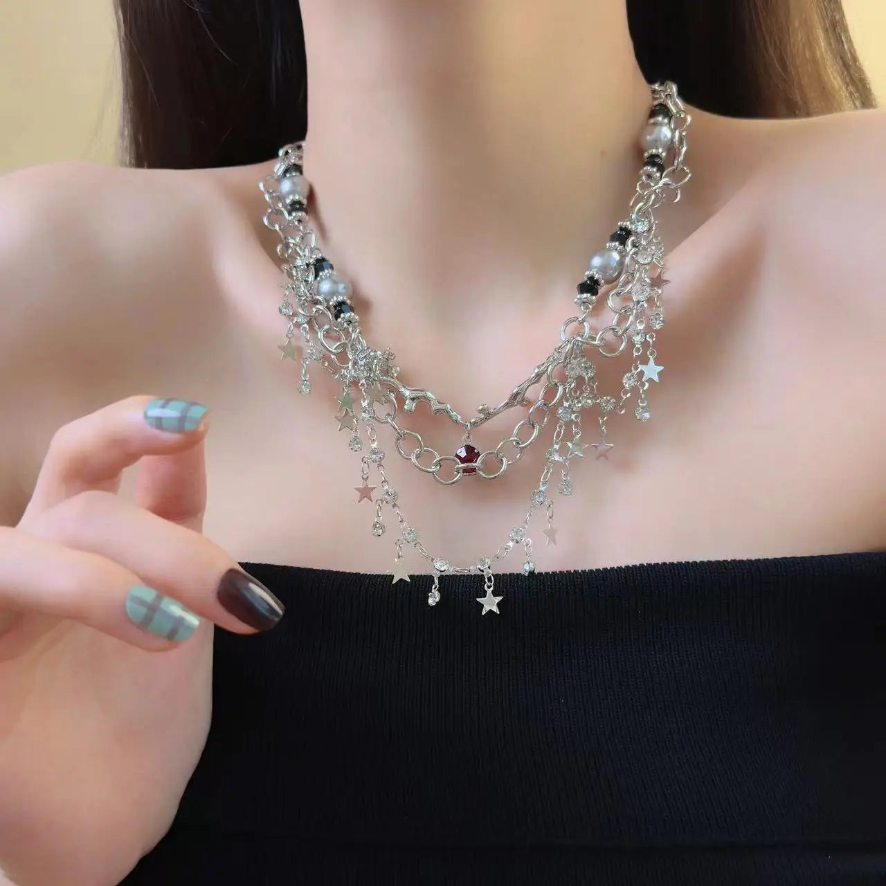 Multilayer Clavicle Chain Necklace Fashion Jewelry Choker Charms Necklaces Delicate Accessories luxury Gift