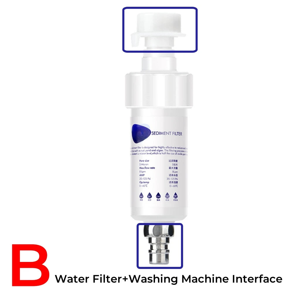 Pre-Filter Water Filter PP Cotton Filter Cartridge Removal Heavy Metal Purifier household  Washing Machine Shower Water Filter