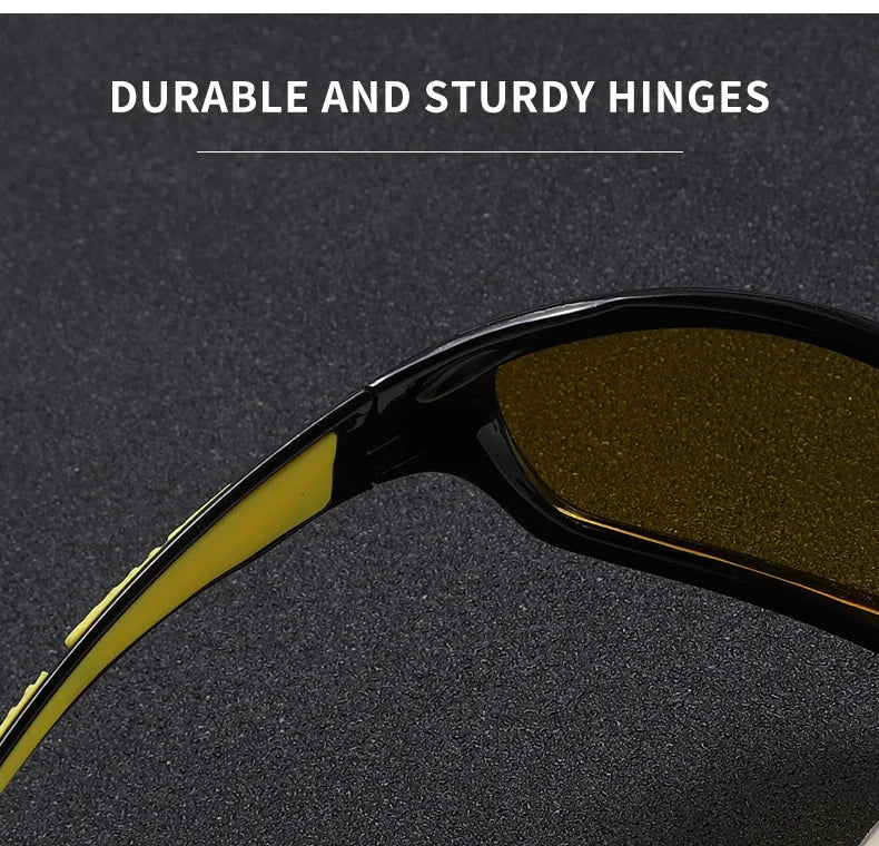 Outdoor cycling Polarized Sunglasses Men Frame Sport Sun Glasses Driver Retro Goggles eyewear go fishing Cool UV400 Anti-Glare