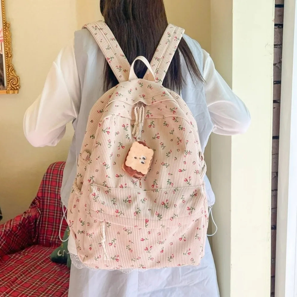 New Large Capacity Children's School Backpack Lightweight Floral School Bags Students Schoolbag Boys Girls