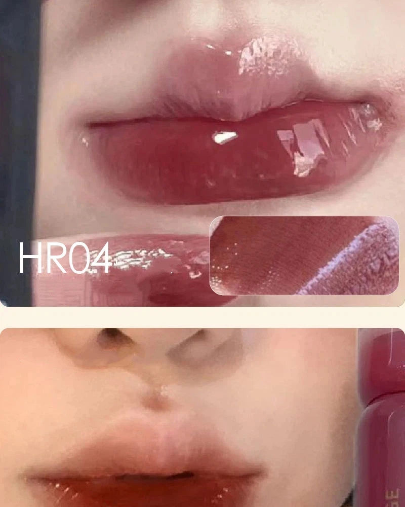 Smoked Grape Purple Red Lip Glaze Mirror Water Lip Gloss Moisturizing Liquid Lipstick Clear Tint Makeup Korean Women Cosmetics