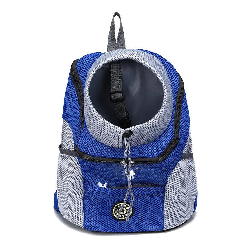 New Dog Pet Backpack Carrier Travel Bag Front Pack Breathable Adjustable with Safety Reflective Strips for Hiking Outdoor Cats