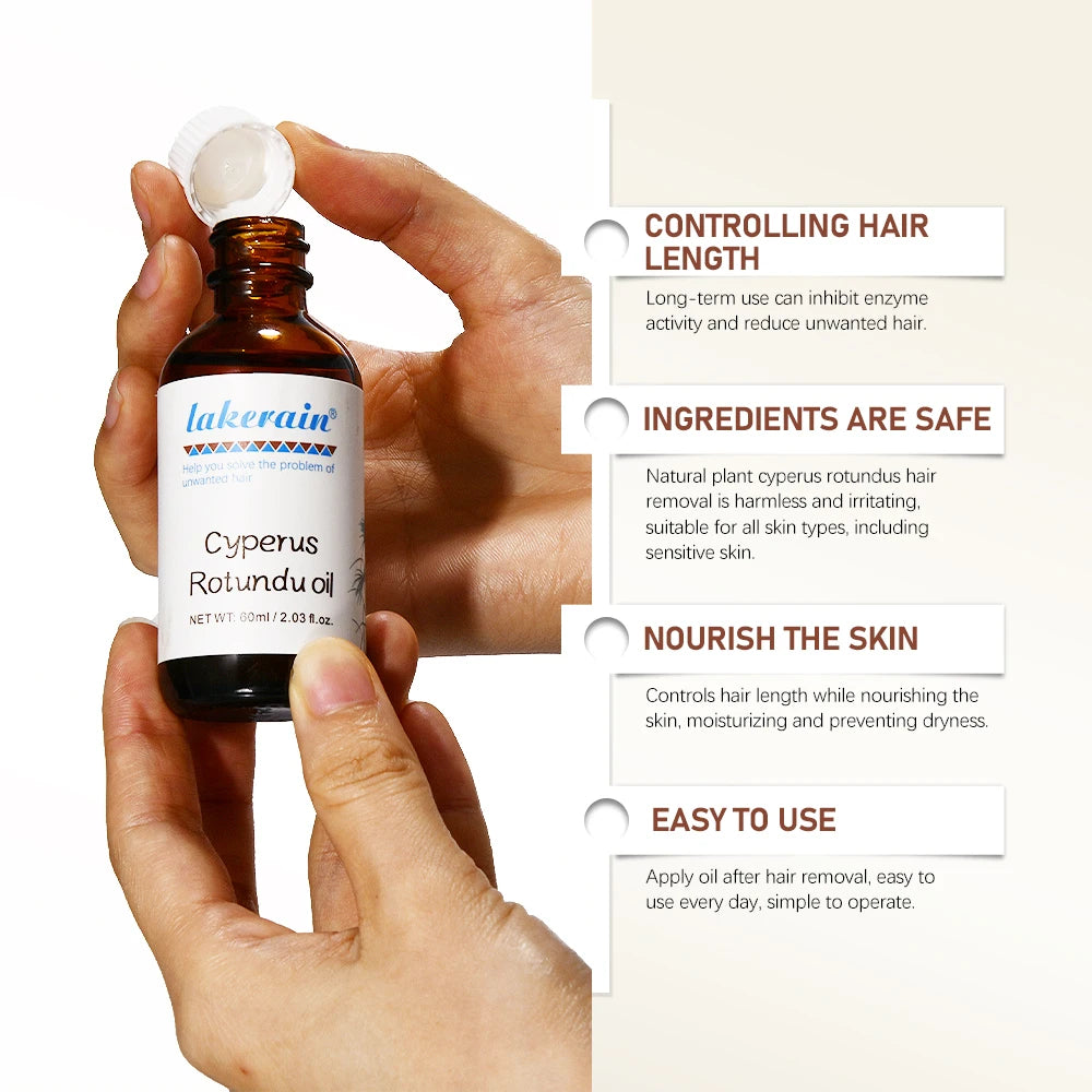 Cyperus Rotundus Oil Inhibit Hair Growth Reducing Redness Armpit Legs Arms Body  Deeply Moisturize Nourish Repair Skin Unisex