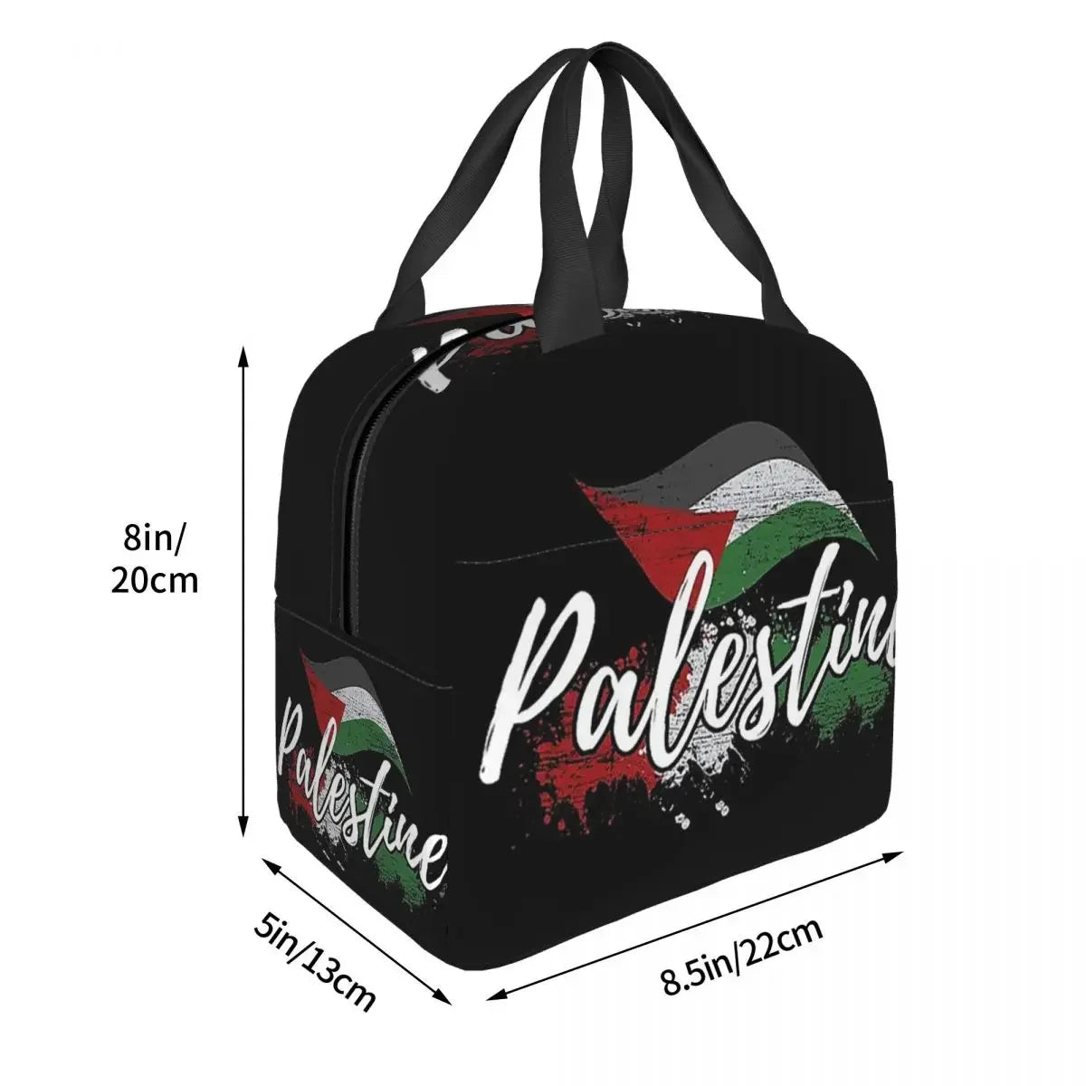 Palestine Flag Insulated Lunch Bags Cooler Bag Lunch Container Large Tote Lunch Box Food Handbags Work Travel