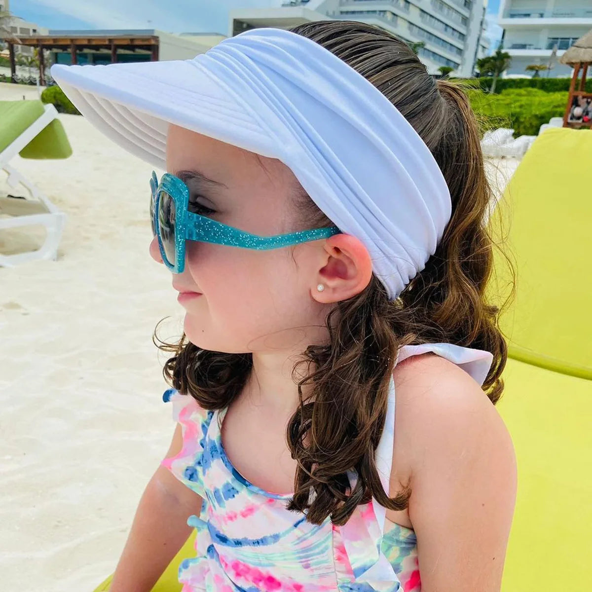 Summer Sun Hats Beach BabyGirls Boys Wide Brim UV Protection Baseball Cap for Kids Outdoor Quick Dry Breathable Empty Top Hat
