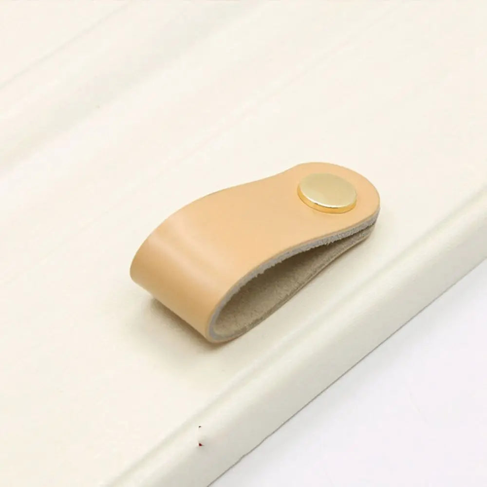 Children's Furniture Hardware Kitchen Wardrobe Cabinet Environmentally Drawer Handle Door Pulls Furniture Knobs Leather Handle