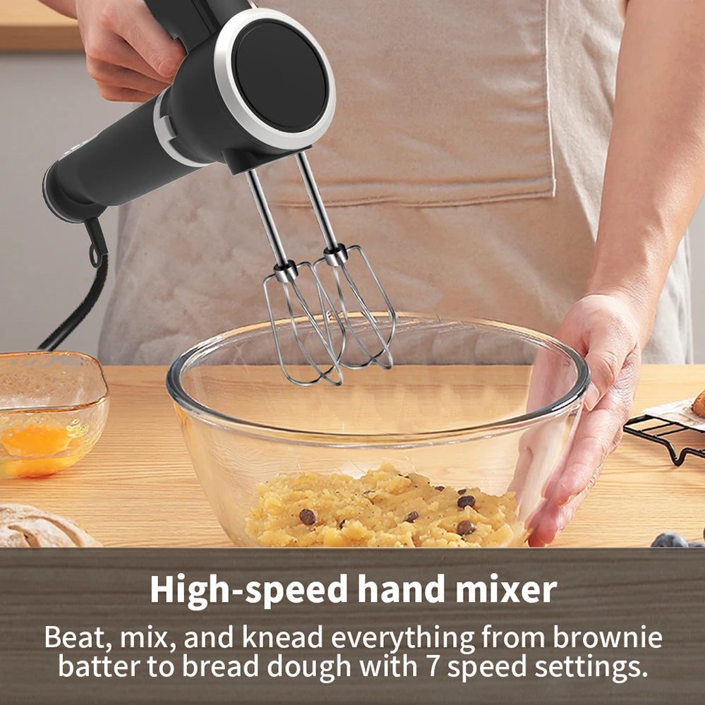 Manual Hand Blender 800 Peak Watt 1 Speed Immersion Blender And 7 Speed Hand Mixer Easy Glide Hand Blender Electric 600ml