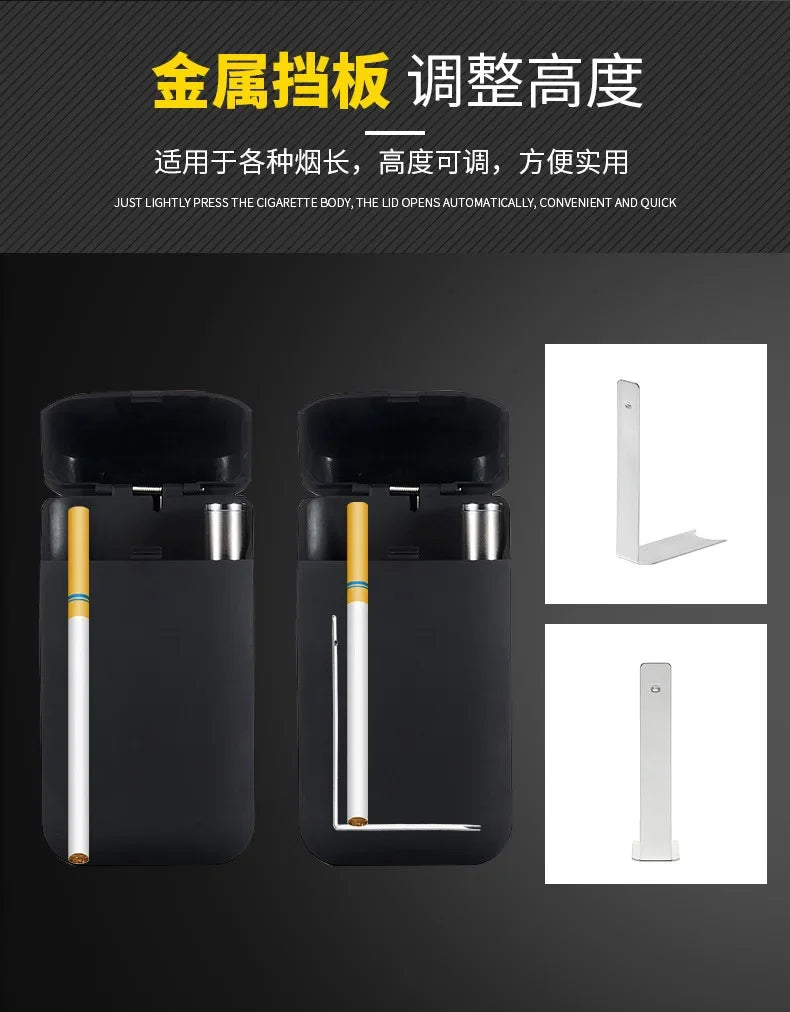 Small Cigarette Case Lighter Integrated USB Rechargeable Windproof Lighter Creative Split Cigarette Lighter Men's Gadget